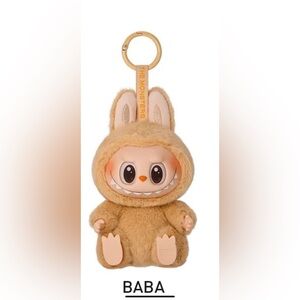 Cute Tan Plush Keychain labubu